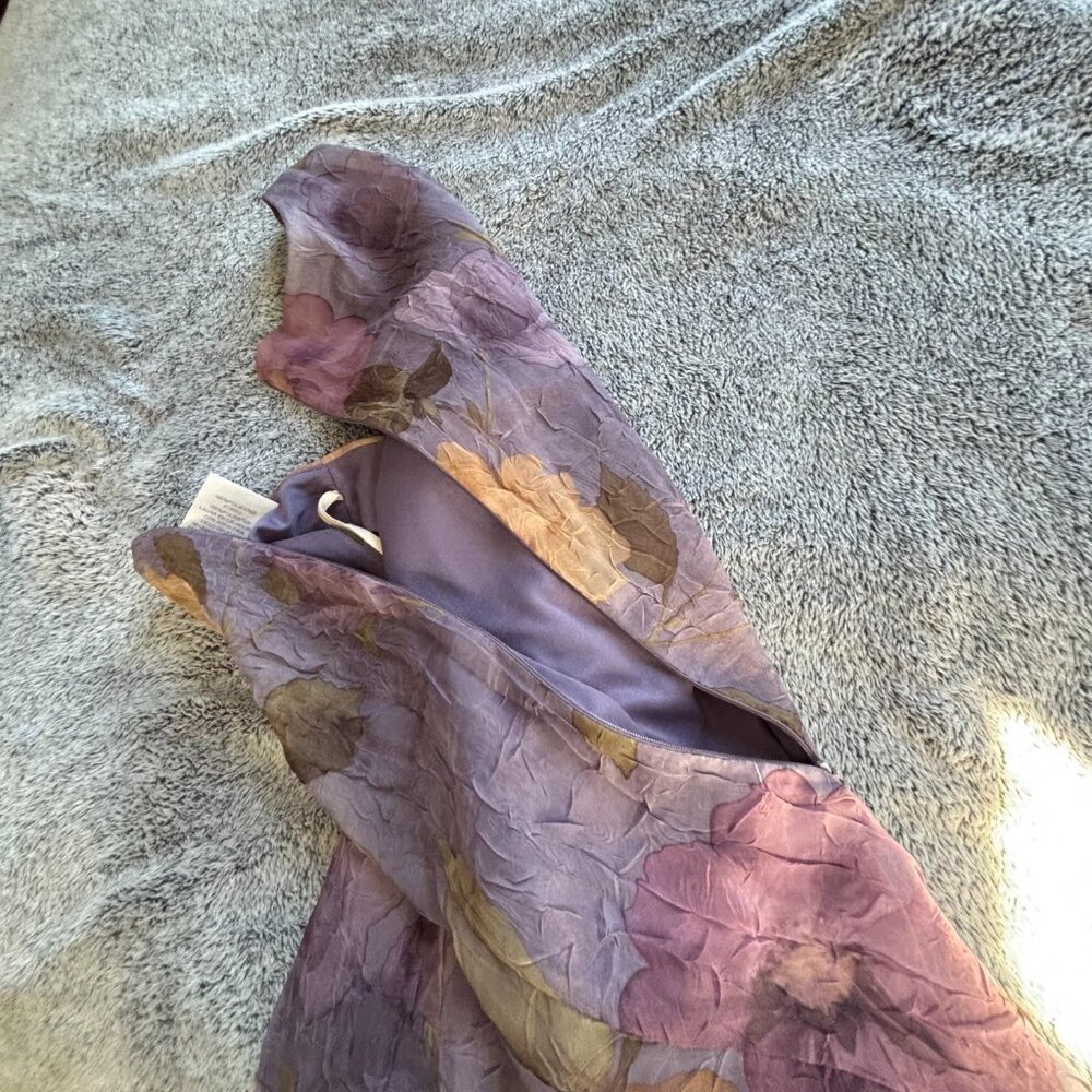 Vtg Miss Dorby Dress Size 10 2 Piece Set Floral Fairy Sheer Crinkle Boho 19179x - Picture 13 of 15